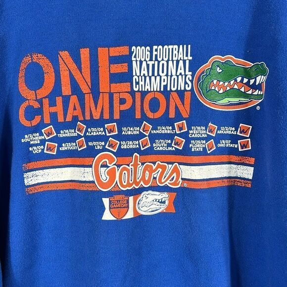 🏈 Vintage FLORIDA GATORS 2006 National Champions ESPN Hoodie Sweatshirt Sz XL - Picture 3 of 10